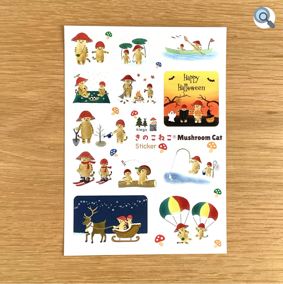 MR MUSHROOM CAT stickers