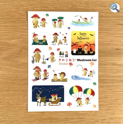 MR MUSHROOM CAT stickers