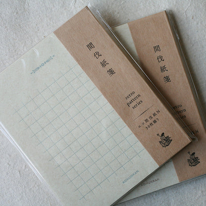 活版印刷 レトロ メモ パッド 方眼