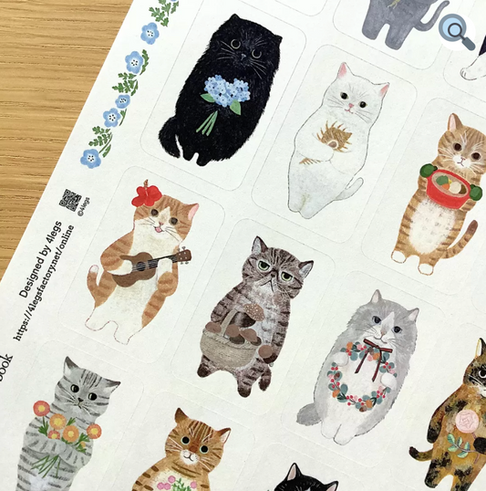 絵本の中のネコ シール