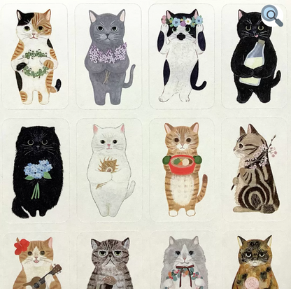 絵本の中のネコ シール