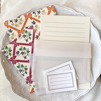 活版印刷 レトロ すりガラス便箋