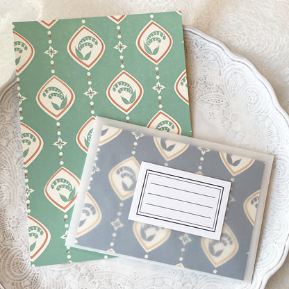 活版印刷 レトロ すりガラス便箋