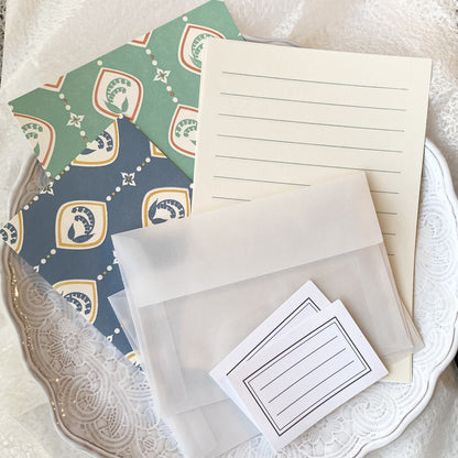 活版印刷 レトロ すりガラス便箋