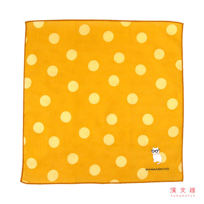 Cat with glasses cotton gauze handkerchief